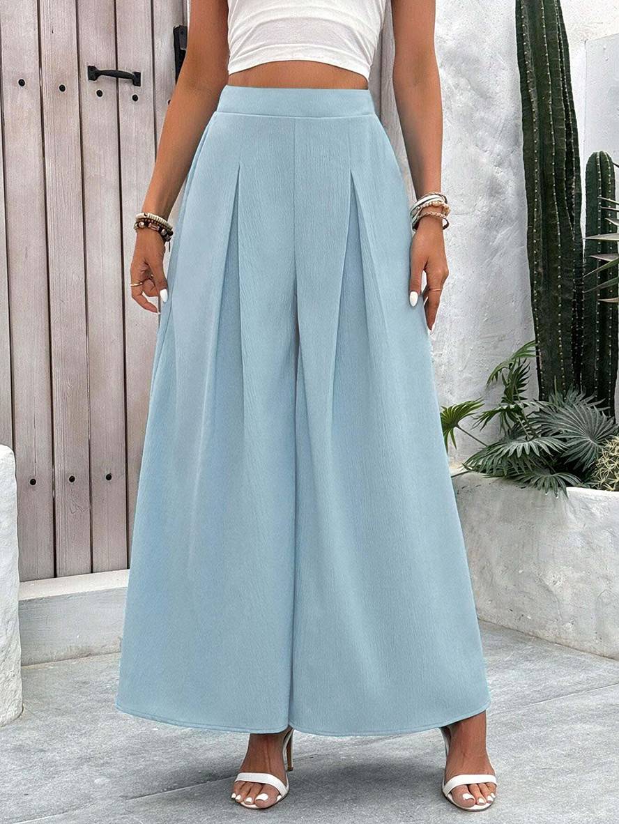 Women's Pleated Trousers | Wide Leg