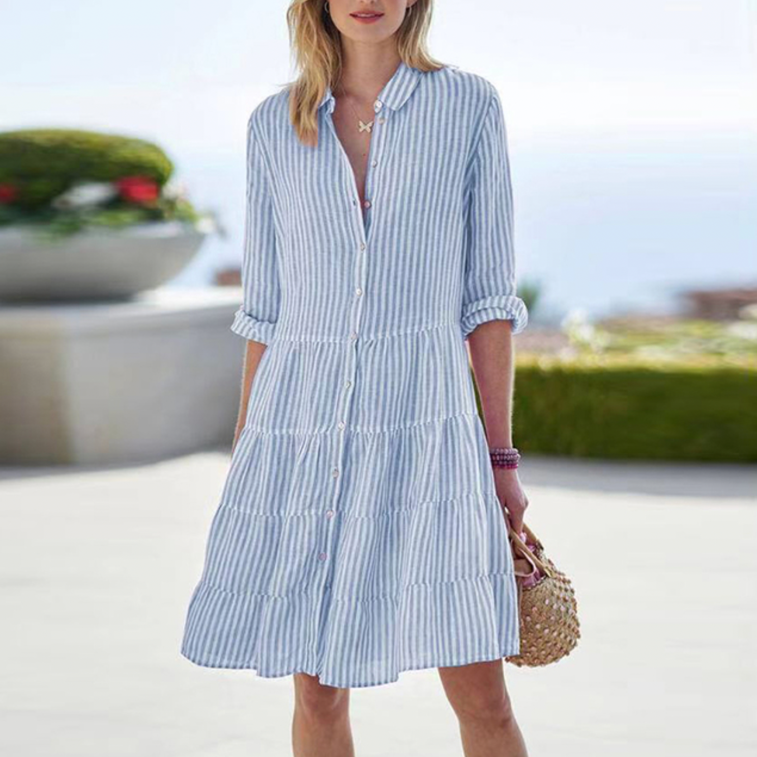 Women's Shirt Sun Dress | Mini