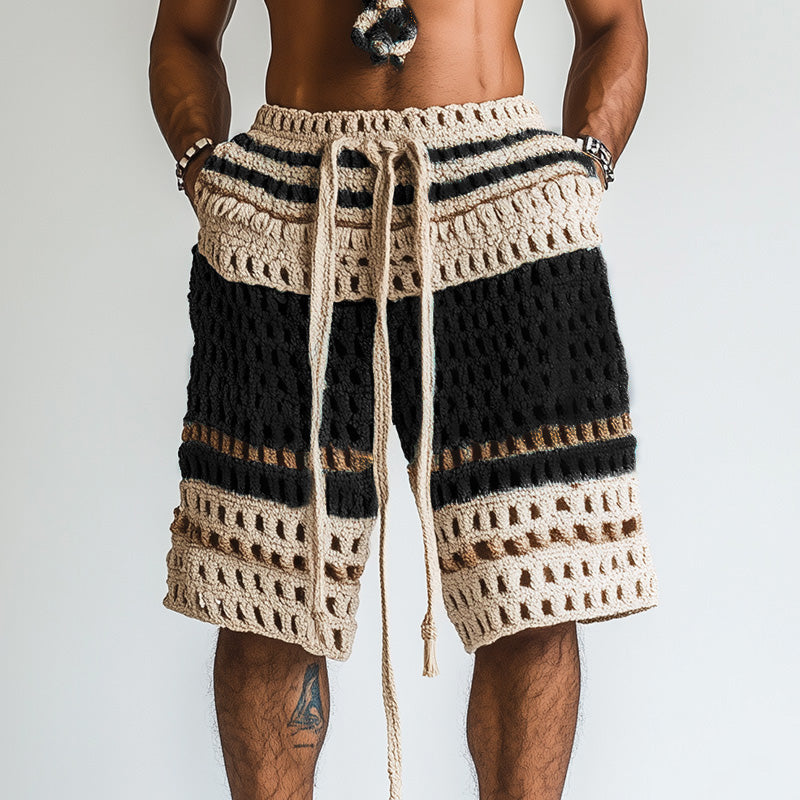 Men's Wide Leg Knit Shorts | Summer