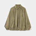 Women’s Pleated Lapel Blouse | Collar