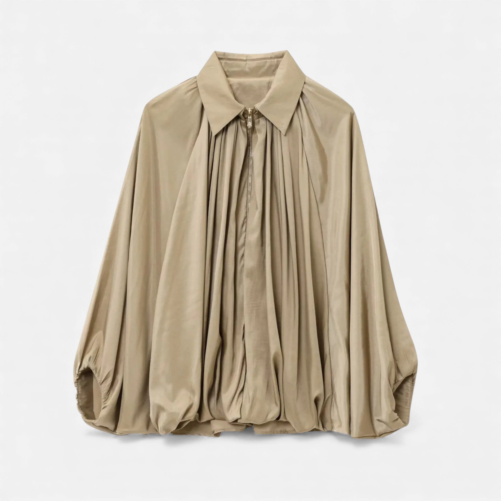 Women’s Pleated Lapel Blouse | Collar