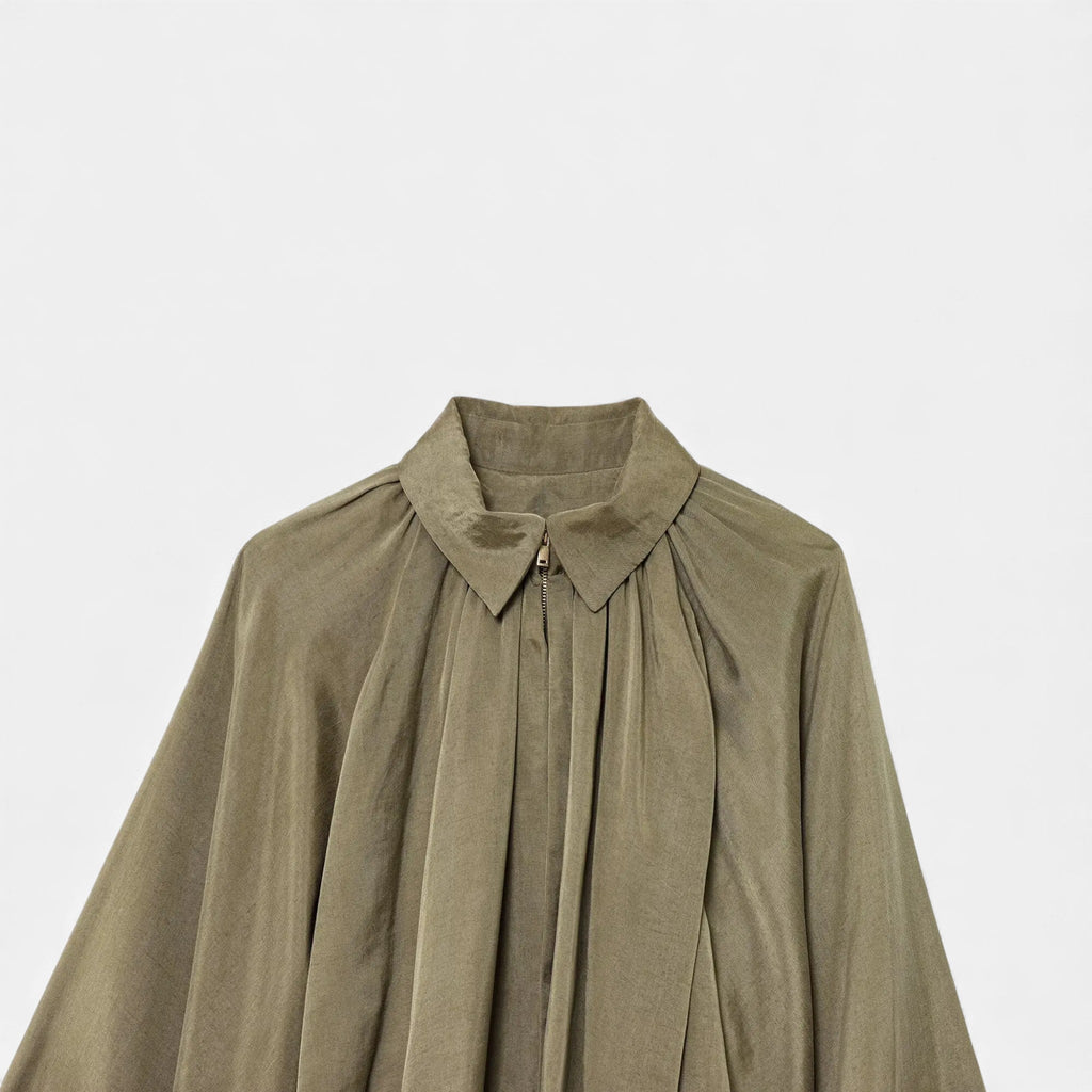Women’s Pleated Lapel Blouse | Collar