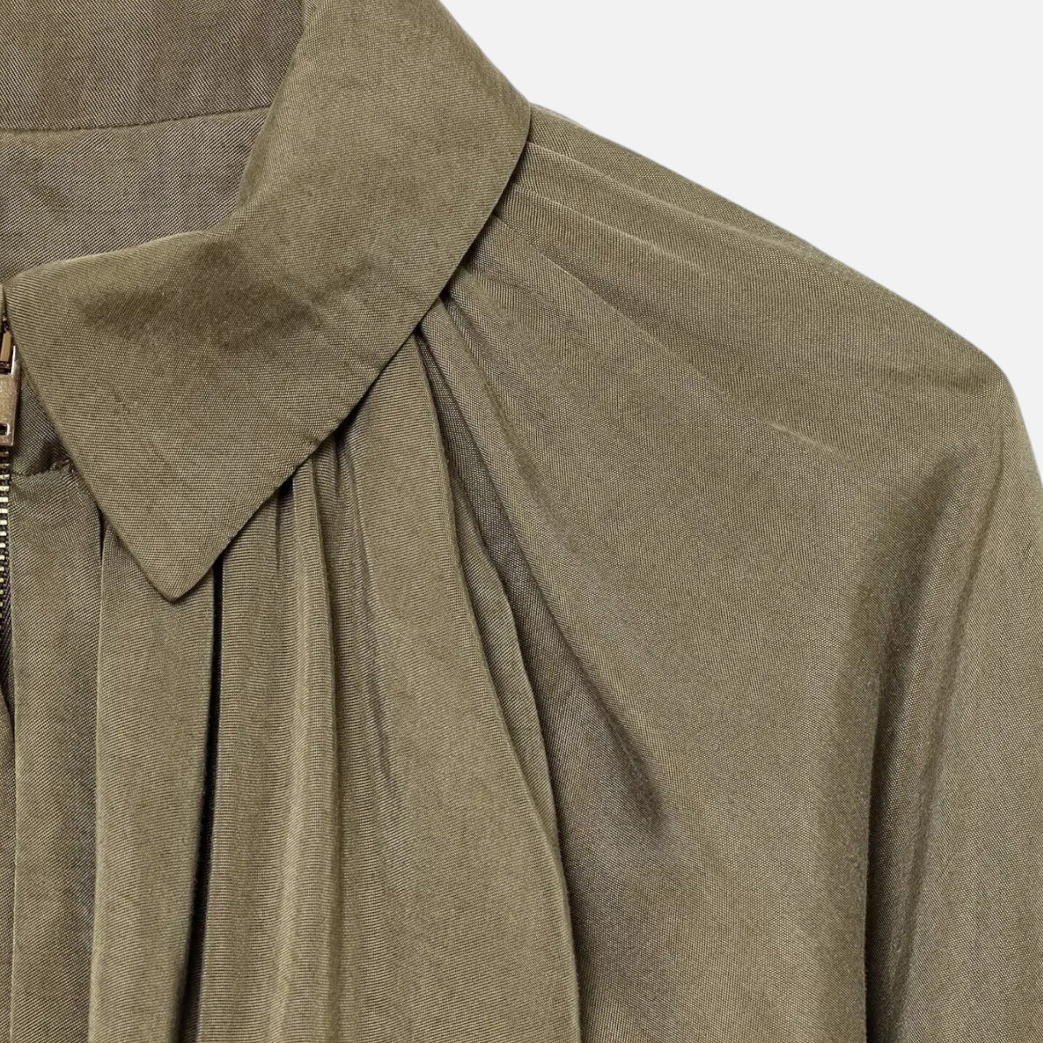 Women’s Pleated Lapel Blouse | Collar