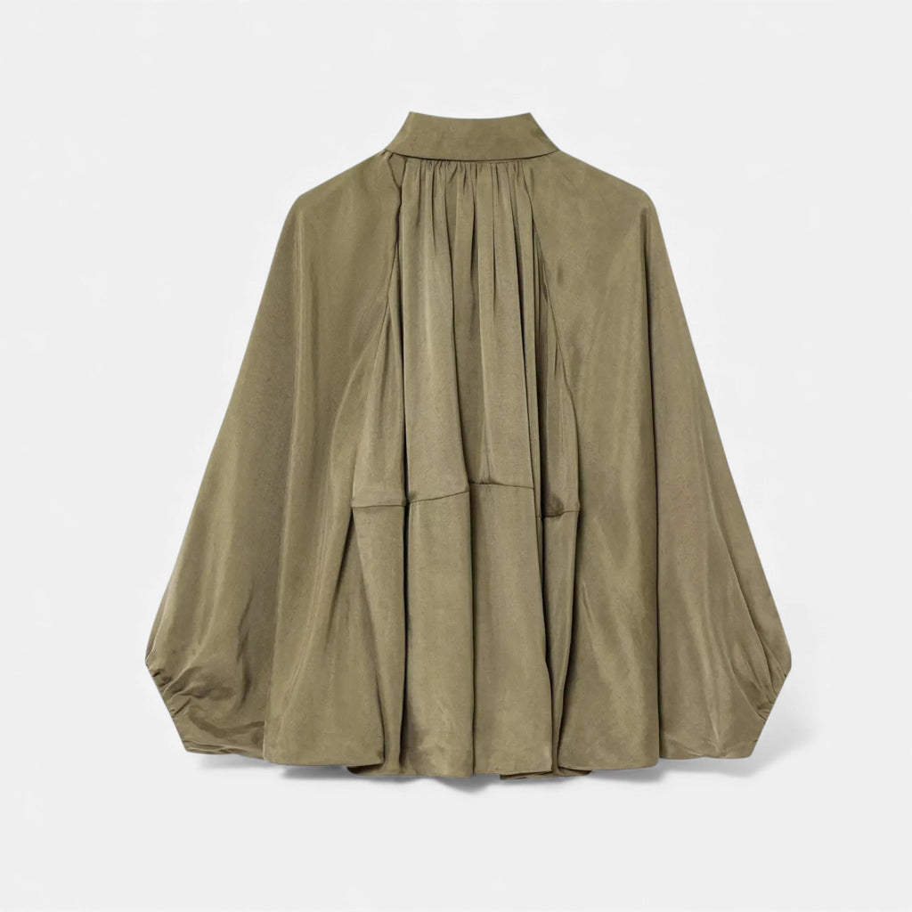 Women’s Pleated Lapel Blouse | Collar