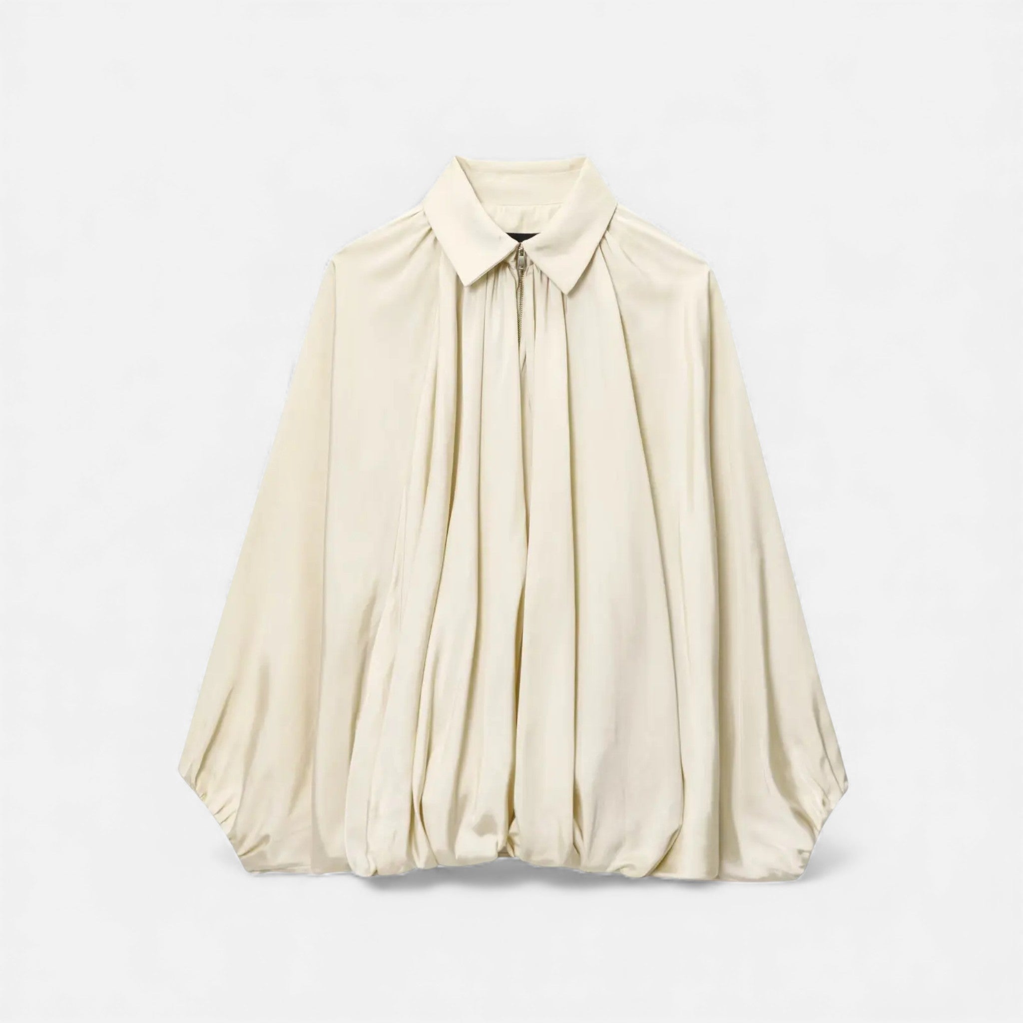 Women’s Pleated Lapel Blouse | Collar