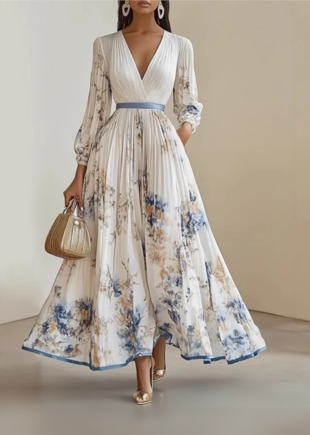 Women's Boho Wdding Guest Dress | Maxi