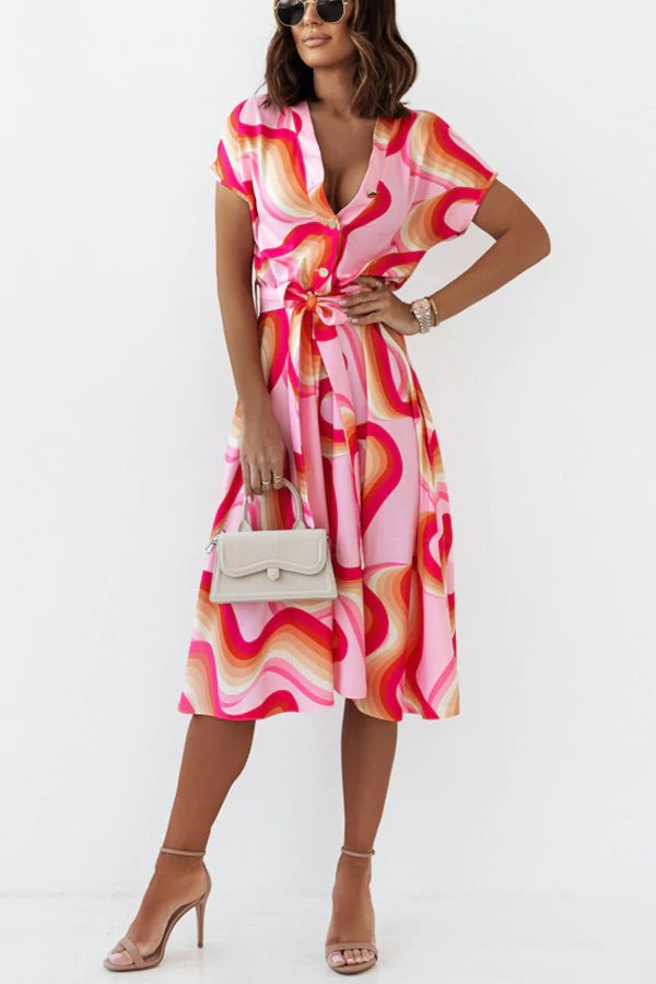 Women's Summer Shirt Dress | Midi