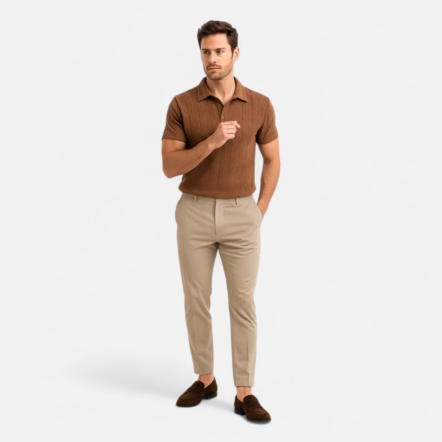 Men's Knit Polo Shirt | Tight