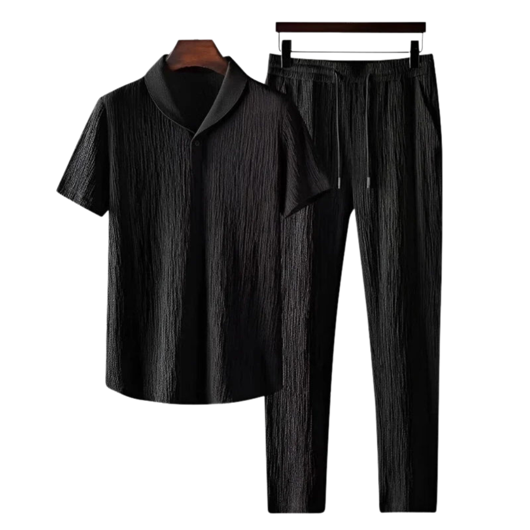 Men's Casual Polo & Trousers Set | Two Piece