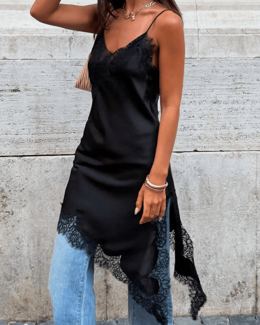 Women's Casual Asymmetric Dress | Midi