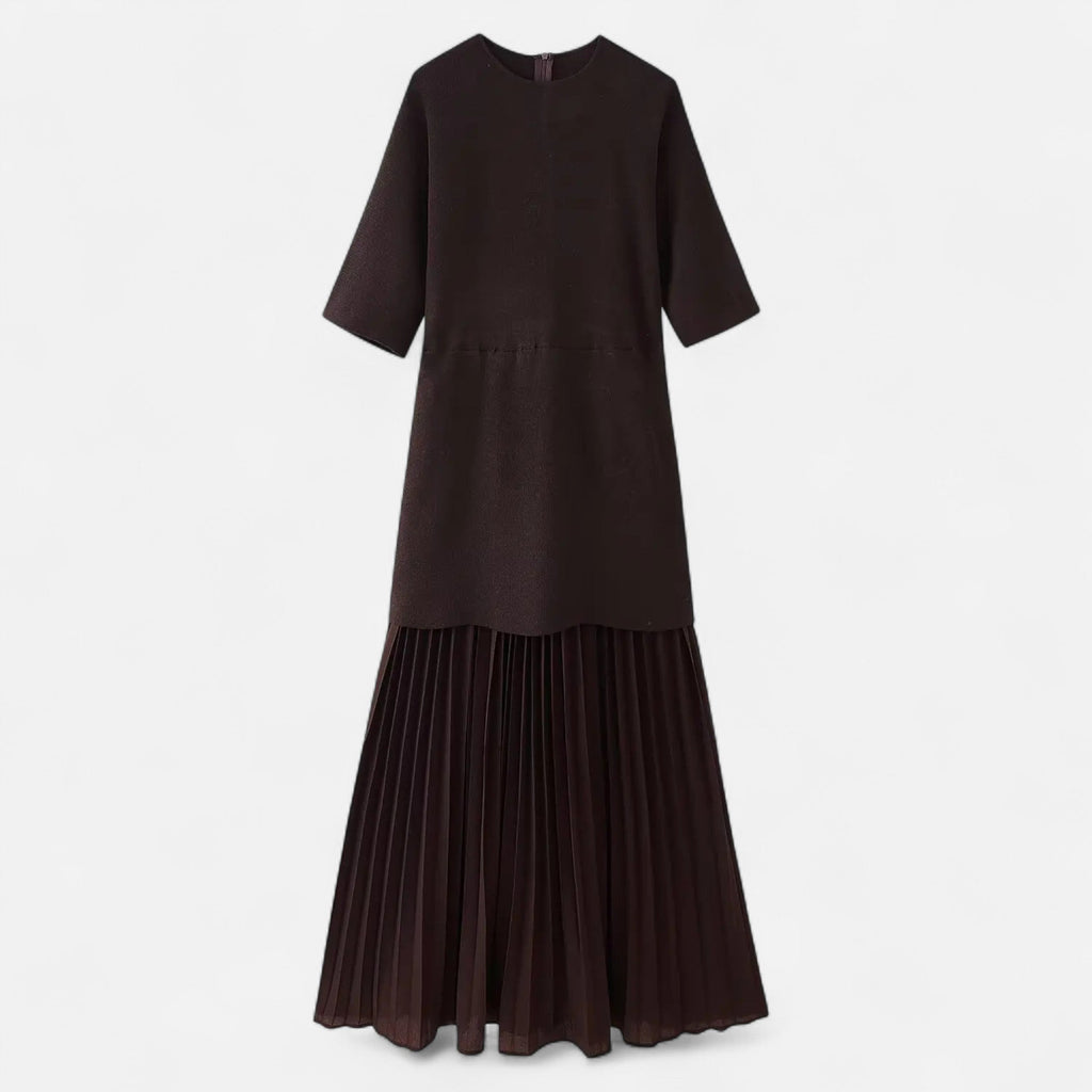 Women’s Vintage Pleated Dress | Maxi