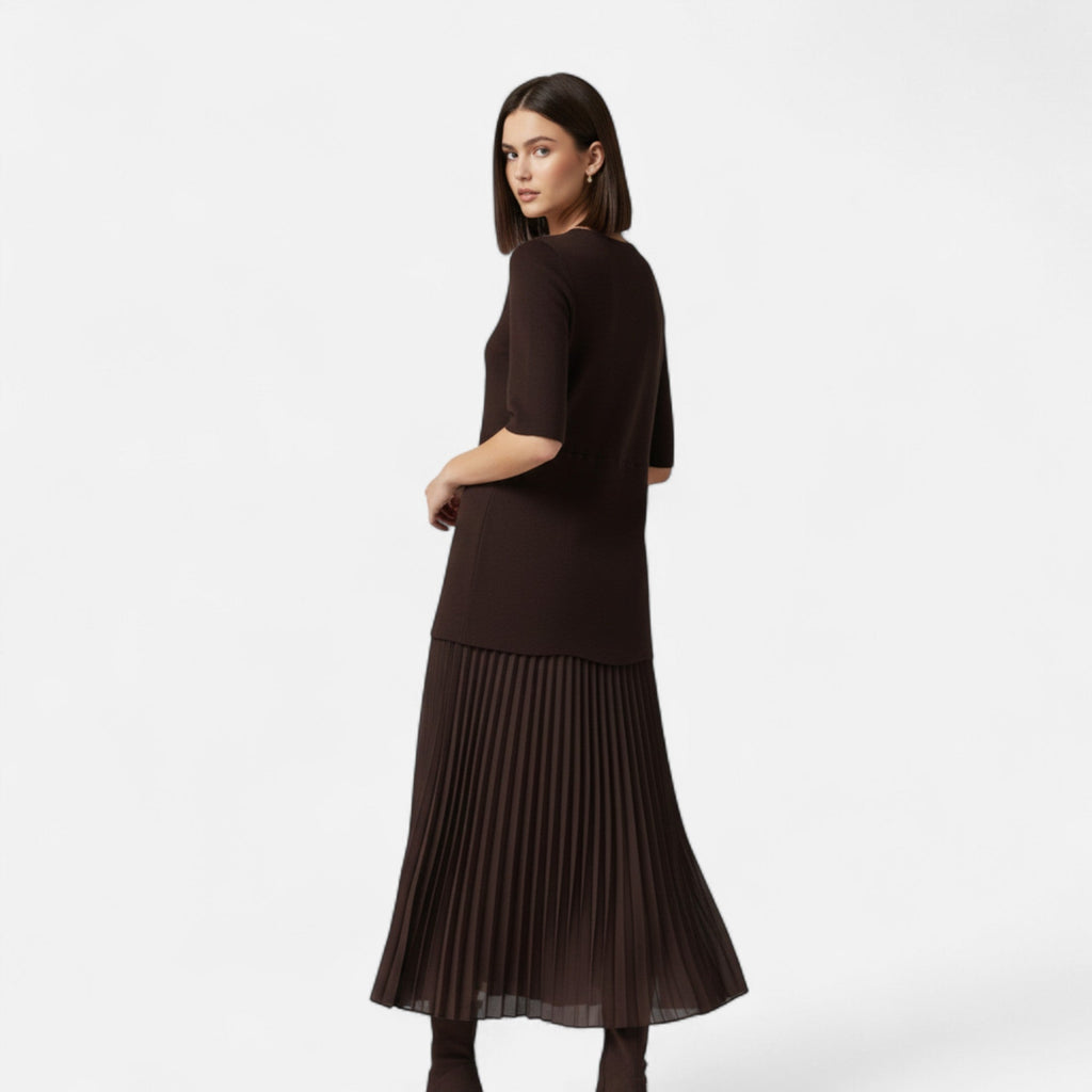 Women’s Vintage Pleated Dress | Maxi