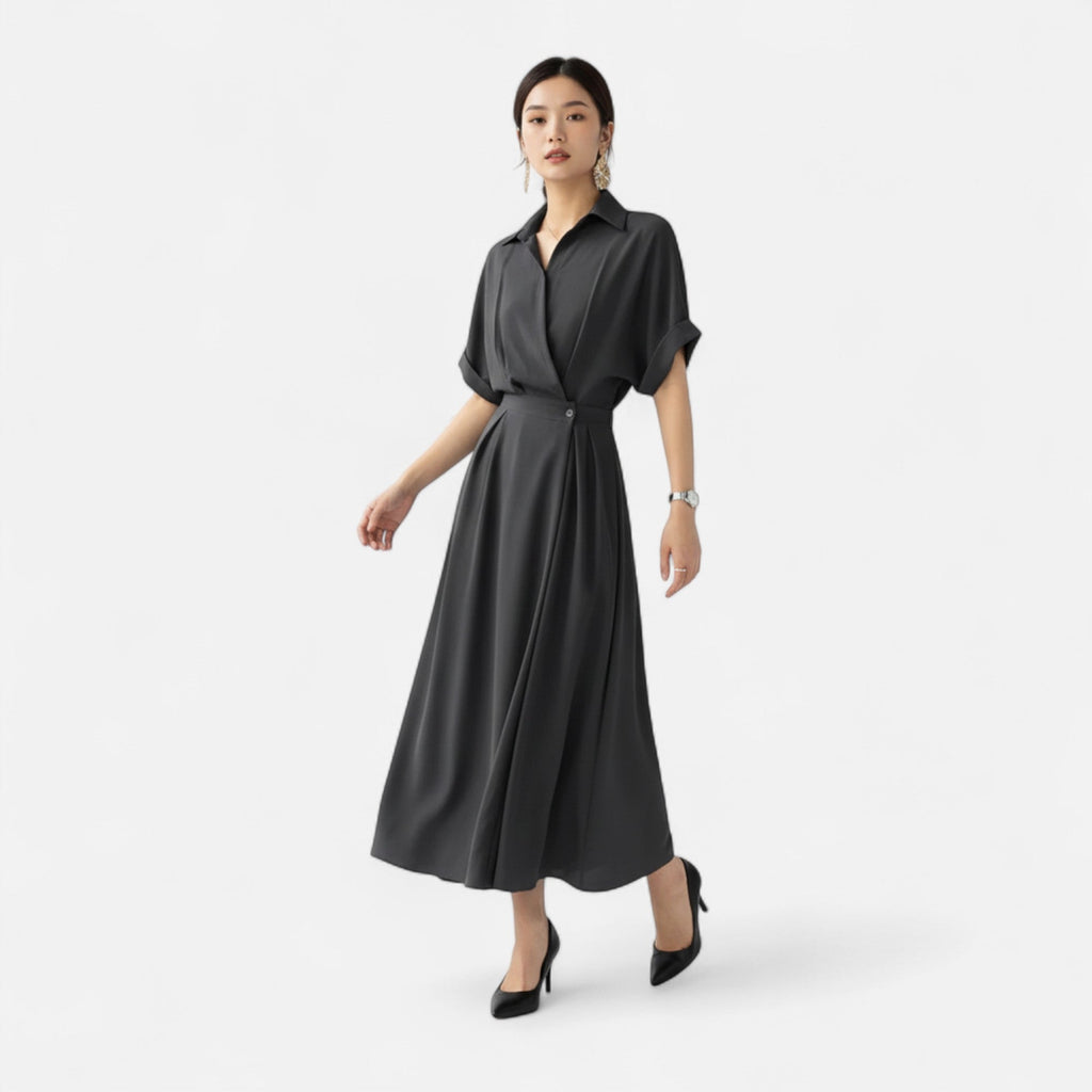 Women’s Wrap Shirt Dress | Maxi