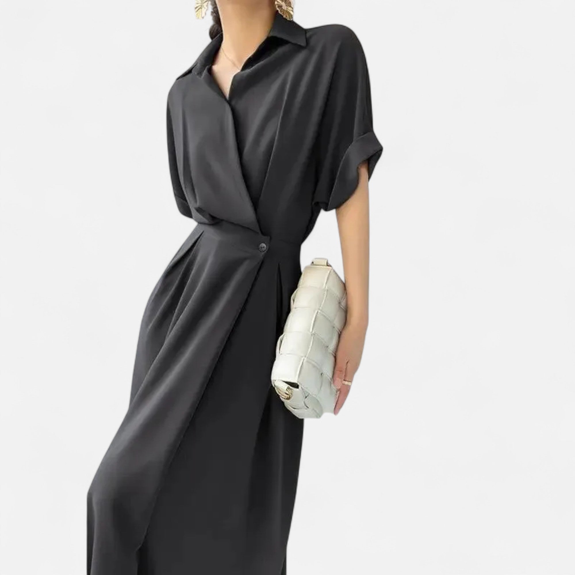 Women’s Wrap Shirt Dress | Maxi