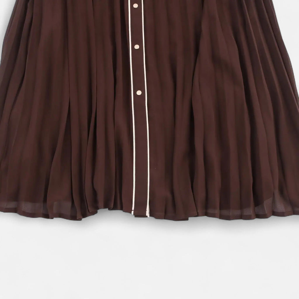 Women’s Pleated Shirt Dress | Midi