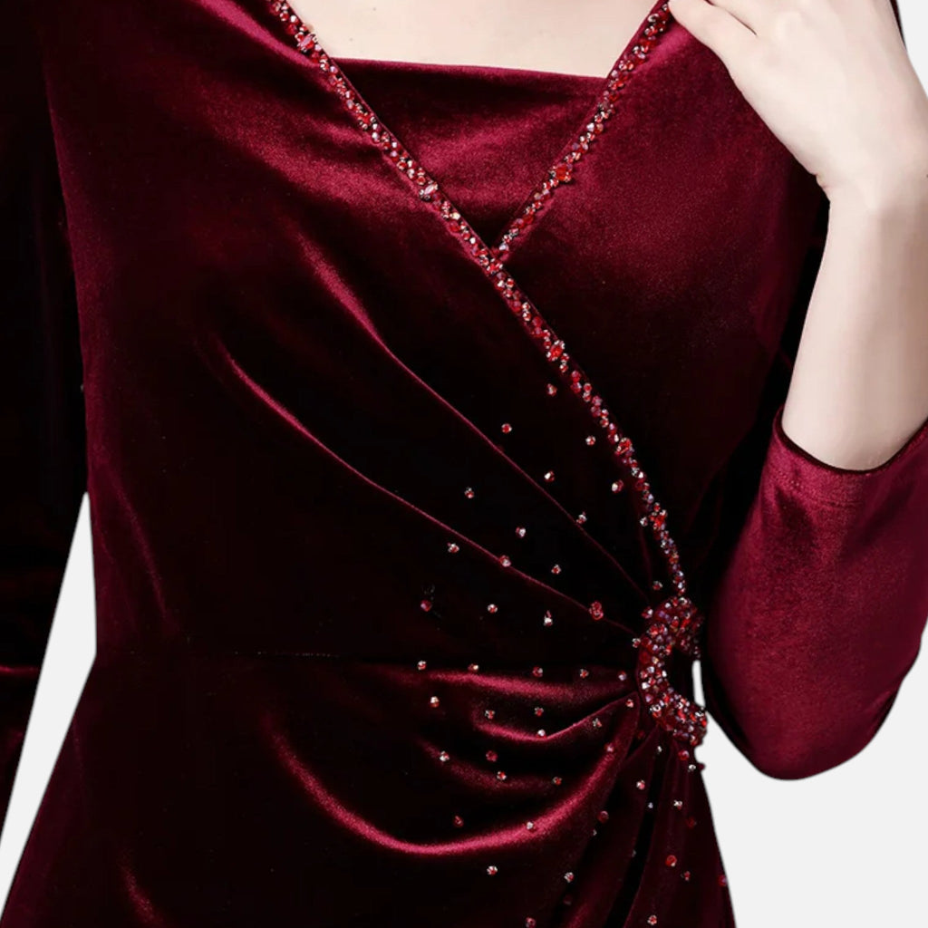 Women’s Evening Wrap Dress | Midi