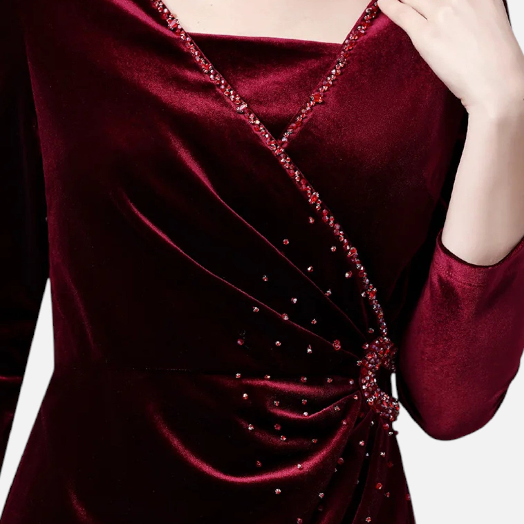 Women’s Evening Wrap Dress | Midi