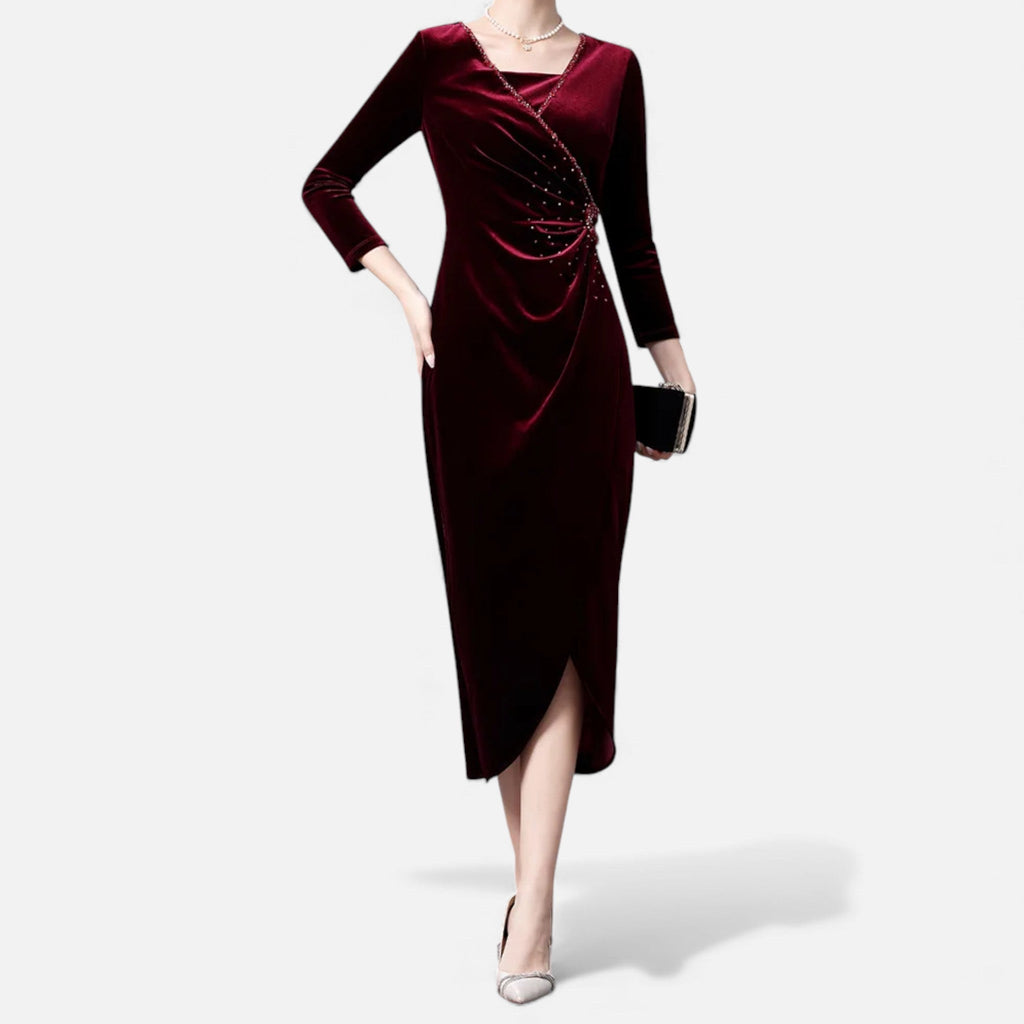 Women’s Evening Wrap Dress | Midi