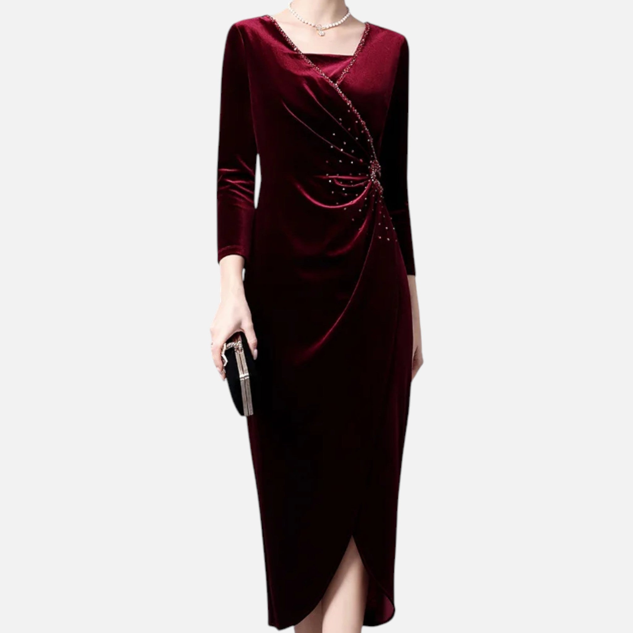 Women’s Evening Wrap Dress | Midi