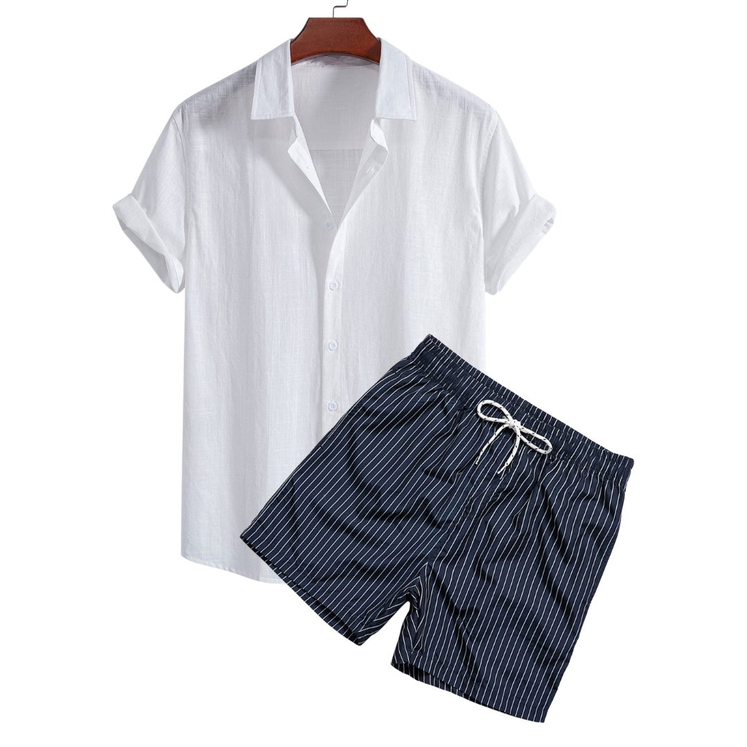 Men's Summer Swim Set | Shirt & Shorts
