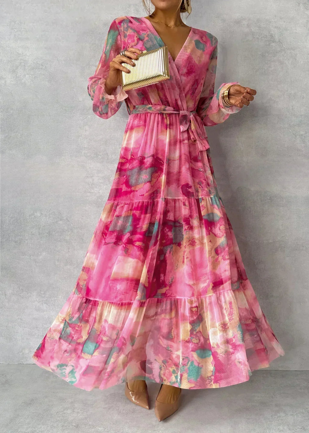 Women's Long Sleeve Summer Dress | Maxi