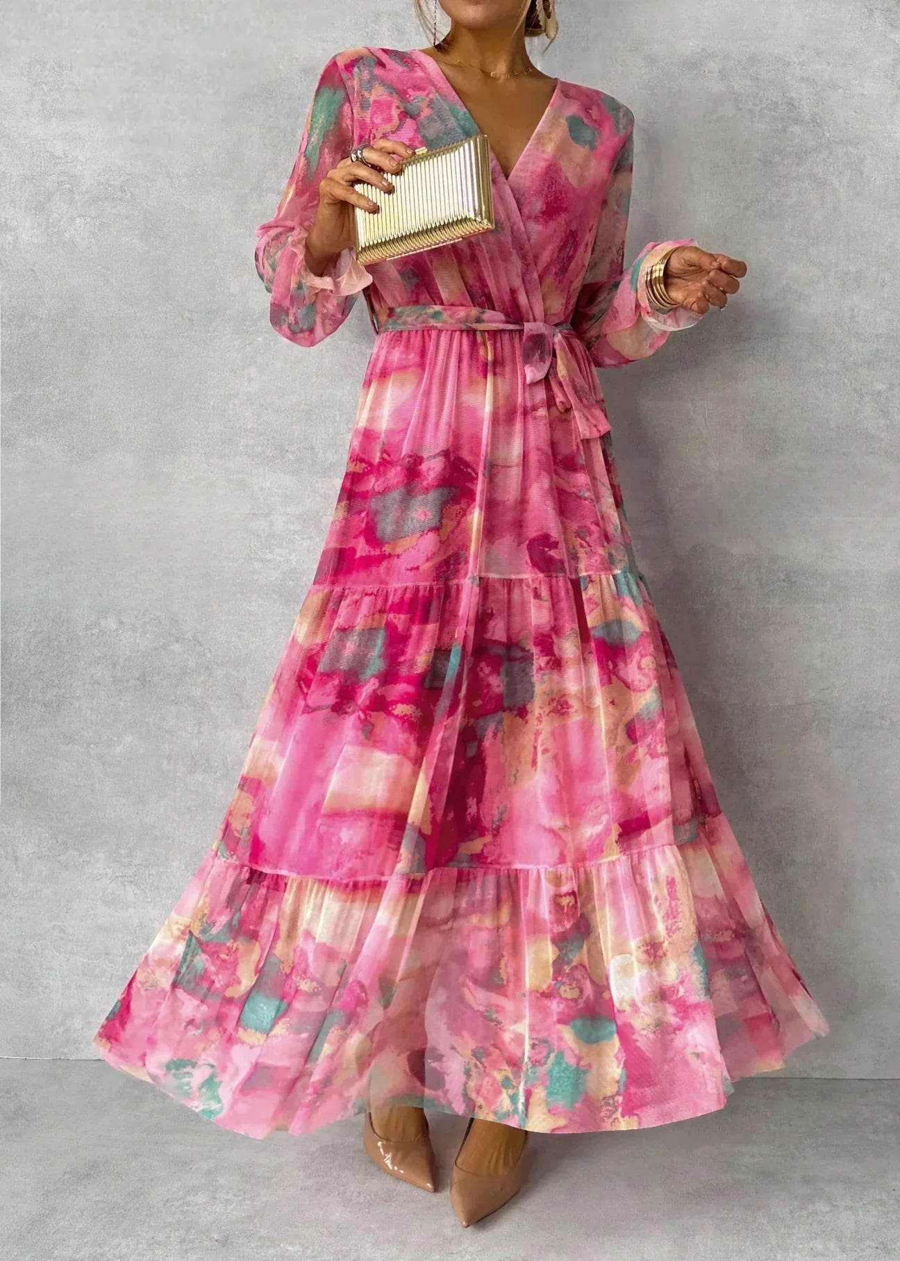 Women's Long Sleeve Summer Dress | Maxi