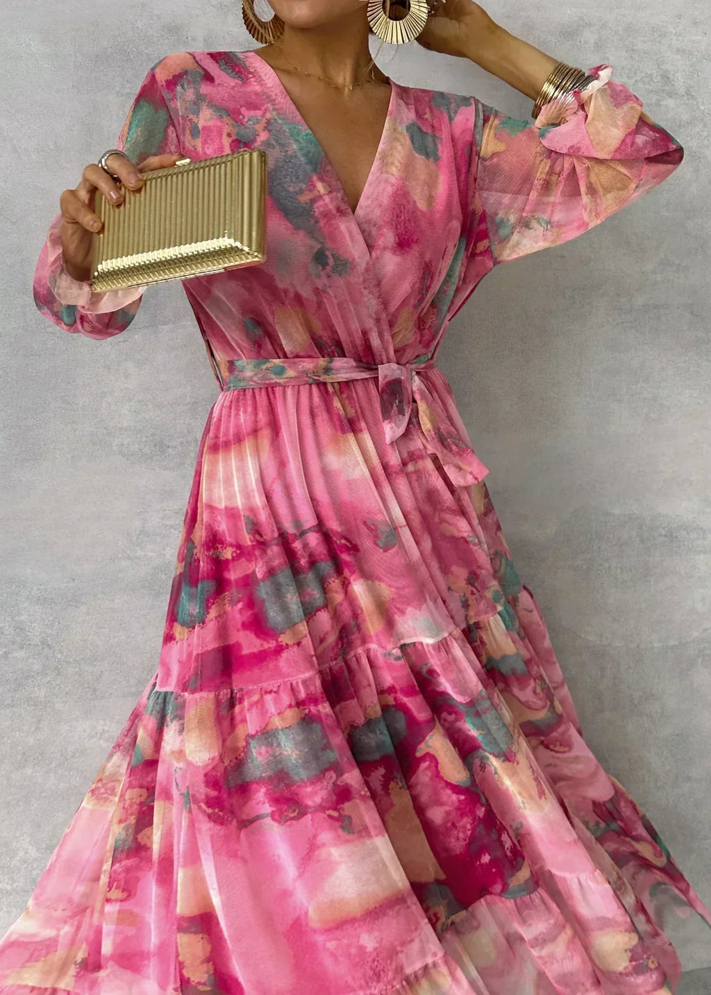 Women's Long Sleeve Summer Dress | Maxi
