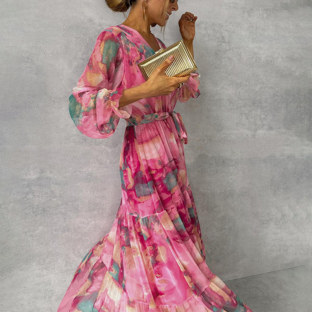 Women's Long Sleeve Summer Dress | Maxi