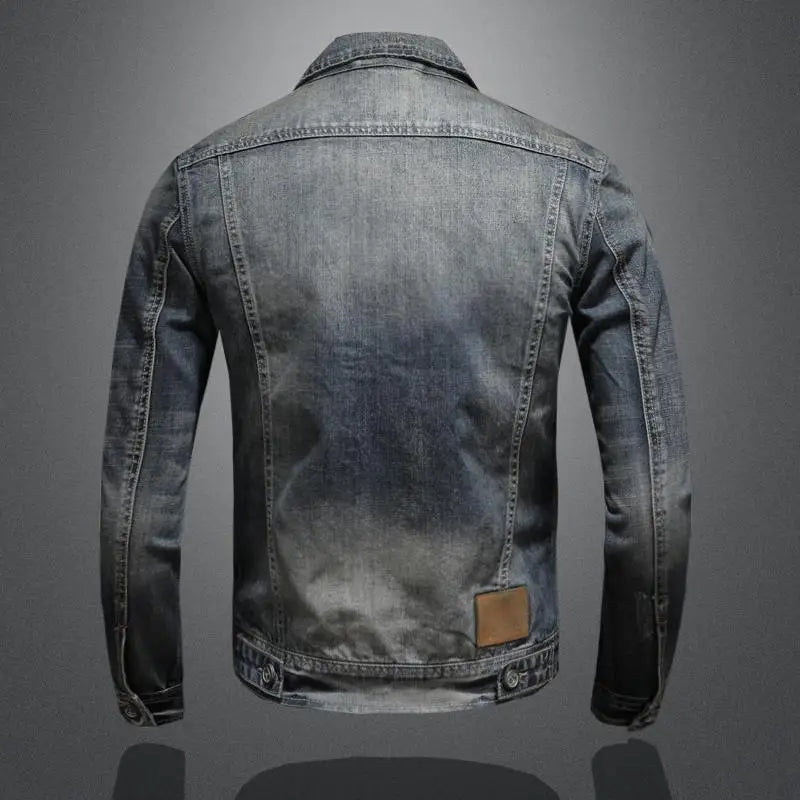 Men's Summer Jeans Jacket | Zip-Up