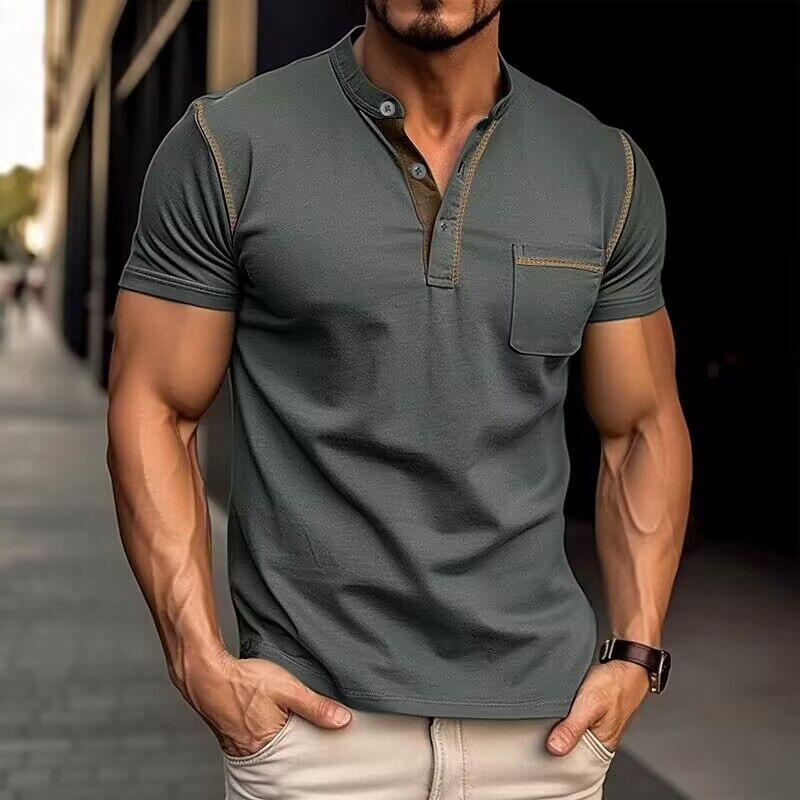 Men's Casual T-Shirt | Henley