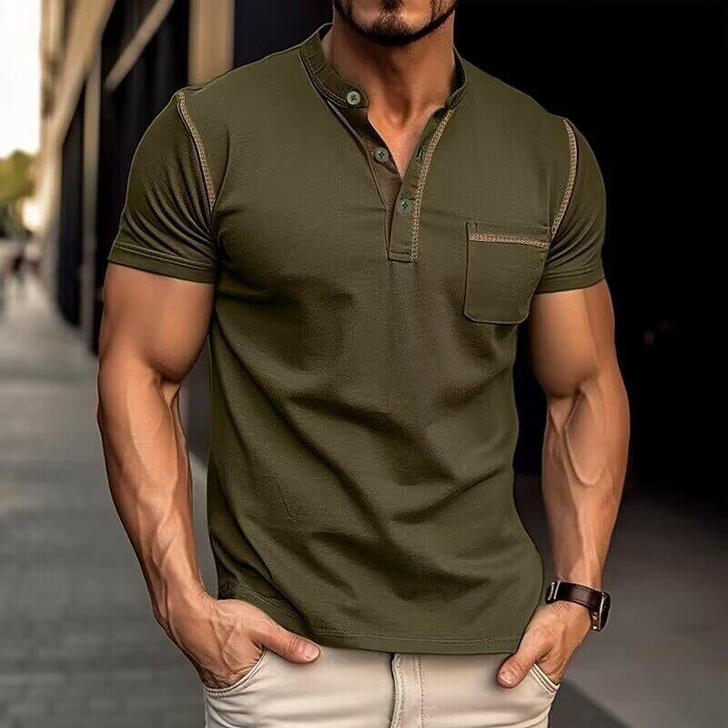 Men's Casual T-Shirt | Henley