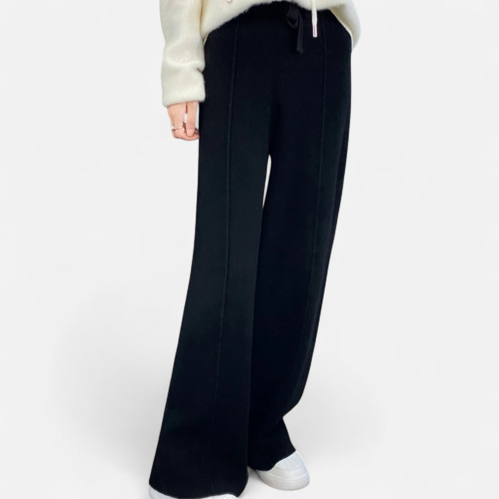 Women’s Wide Leg Knit Trousers | Casual