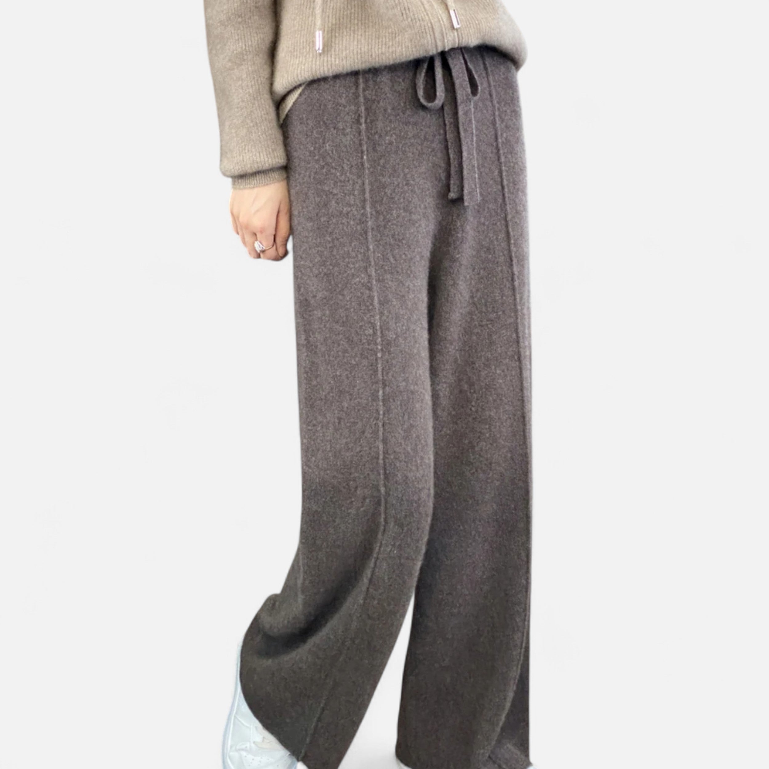 Women’s Wide Leg Knit Trousers | Casual