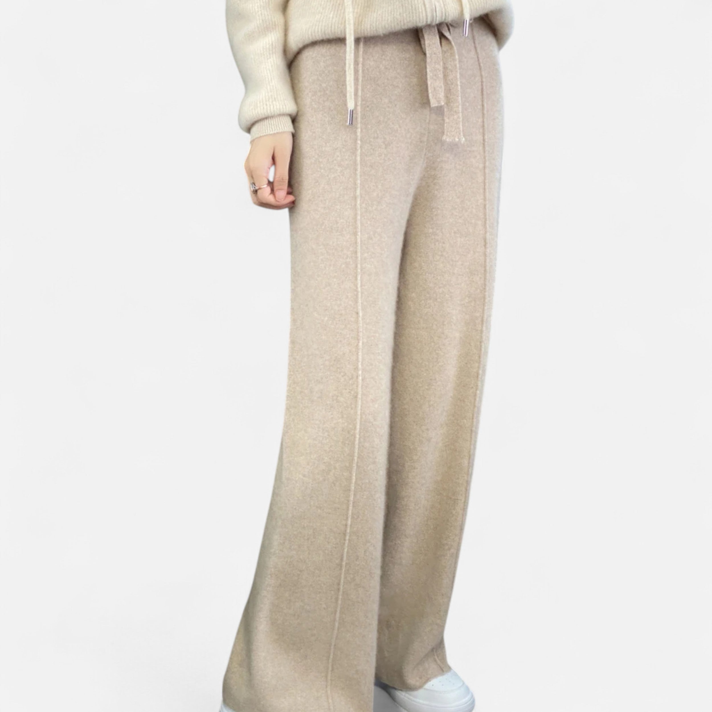 Women’s Wide Leg Knit Trousers | Casual