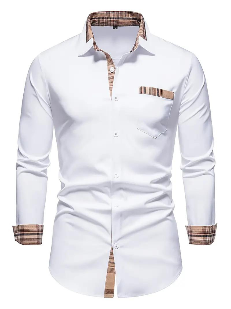 Men's Long Sleeve Shirt | Lapel