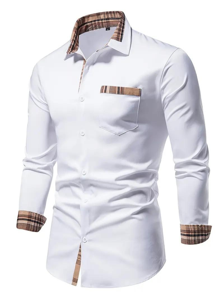 Men's Long Sleeve Shirt | Lapel