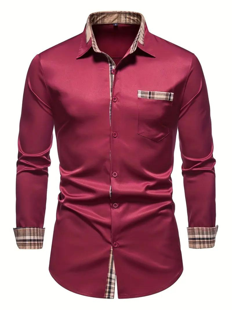 Men's Long Sleeve Shirt | Lapel