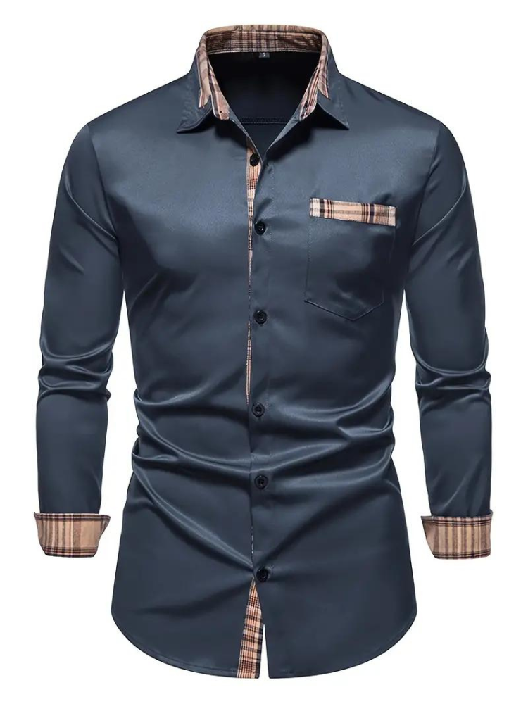 Men's Long Sleeve Shirt | Lapel
