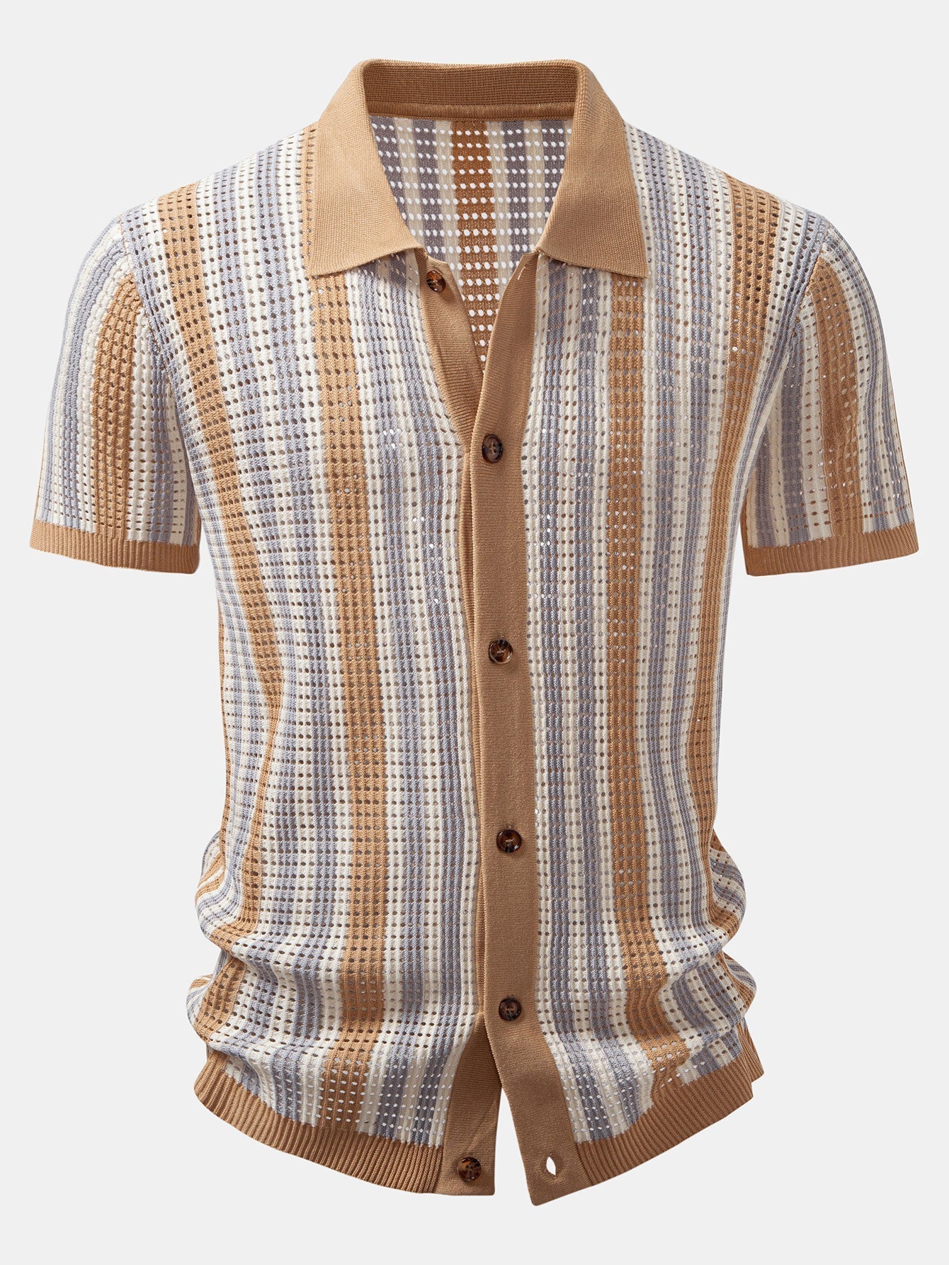 Men's Knit Shirt Vintage | Short Sleeve