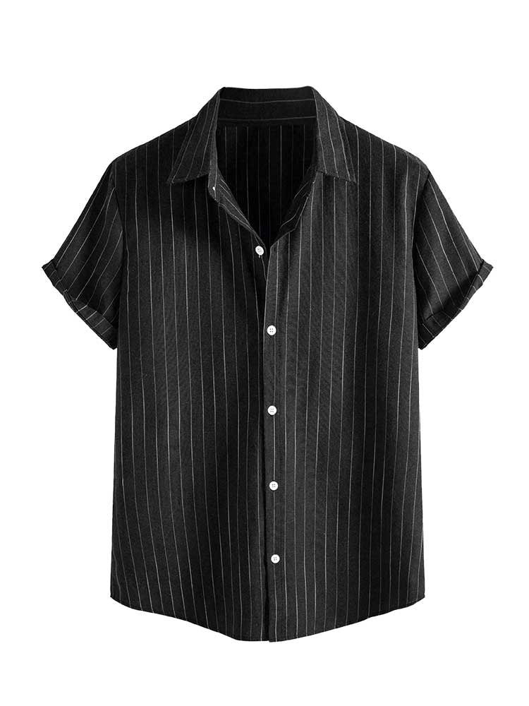 Men's Beach Striped Shirt | Short Sleeve