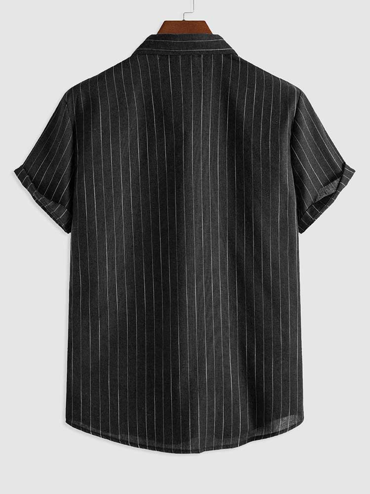 Men's Beach Striped Shirt | Short Sleeve