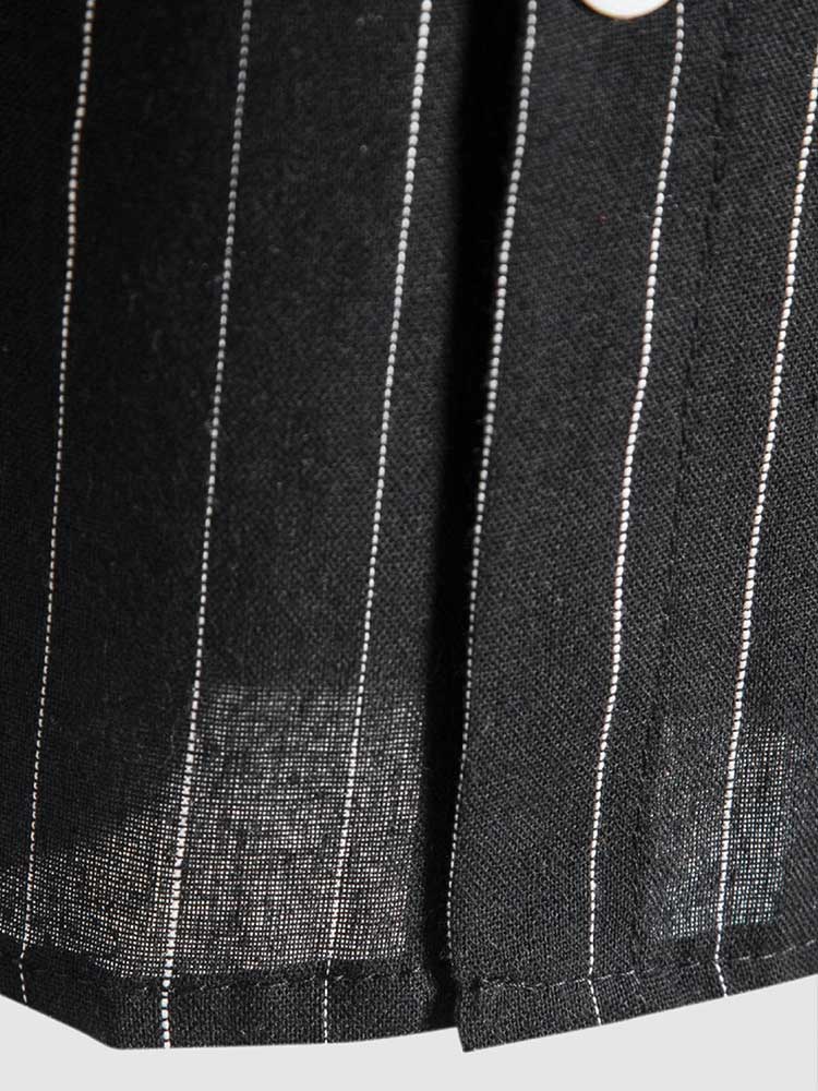 Men's Beach Striped Shirt | Short Sleeve