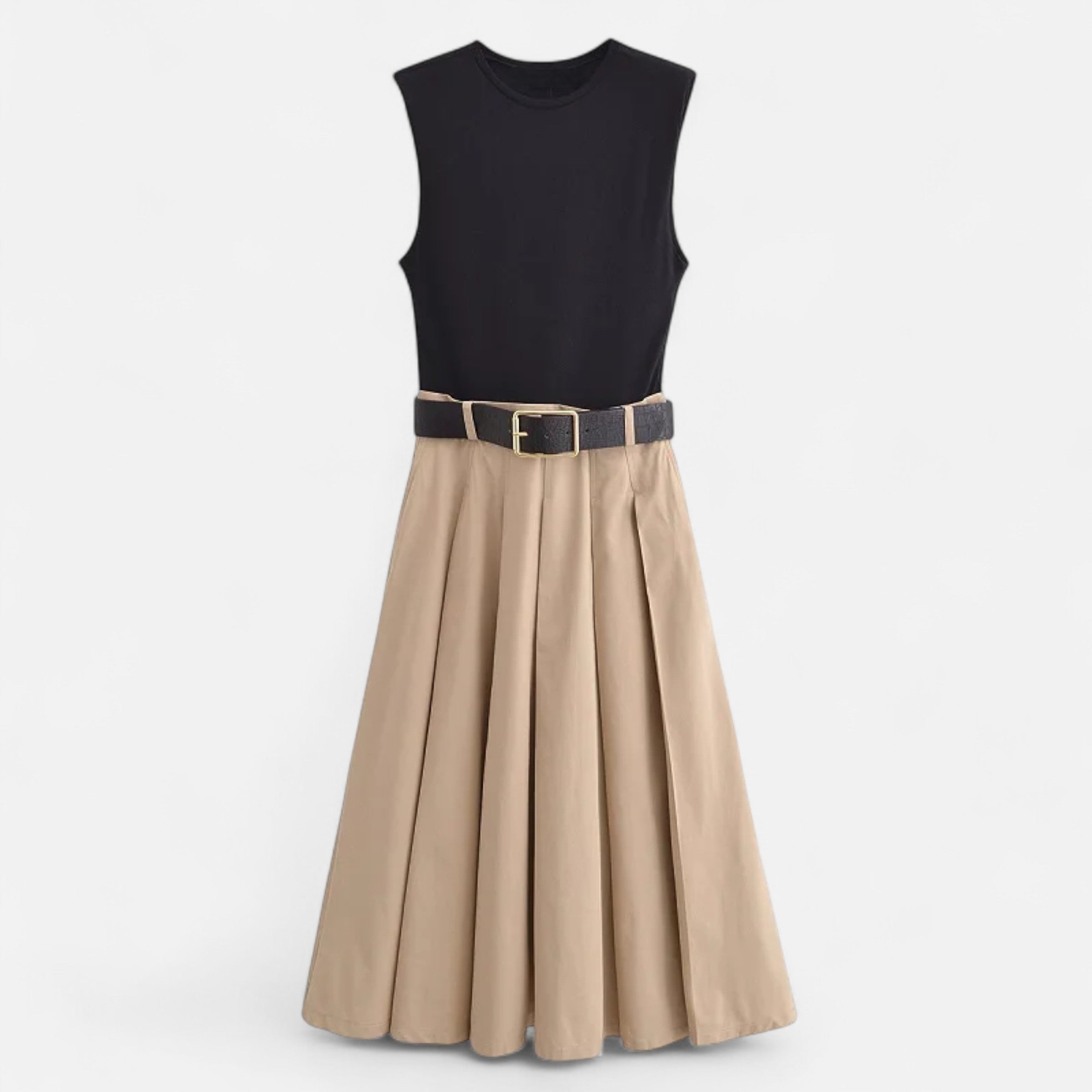 Women’s Pleated Knitted Dress | Midi