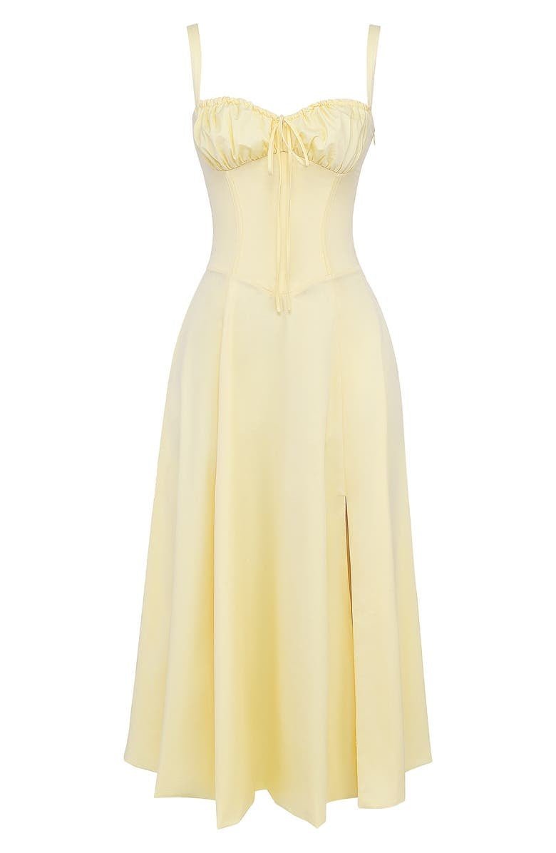 Women's Corset Floral Dress | Midi