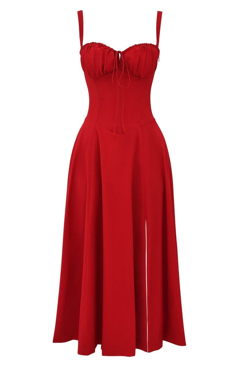 Women's Corset Floral Dress | Midi