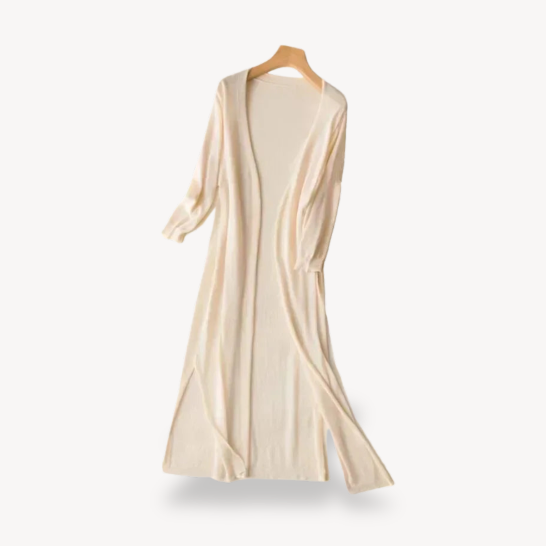 Women's Long Open Cardigan | Relaxed Fit