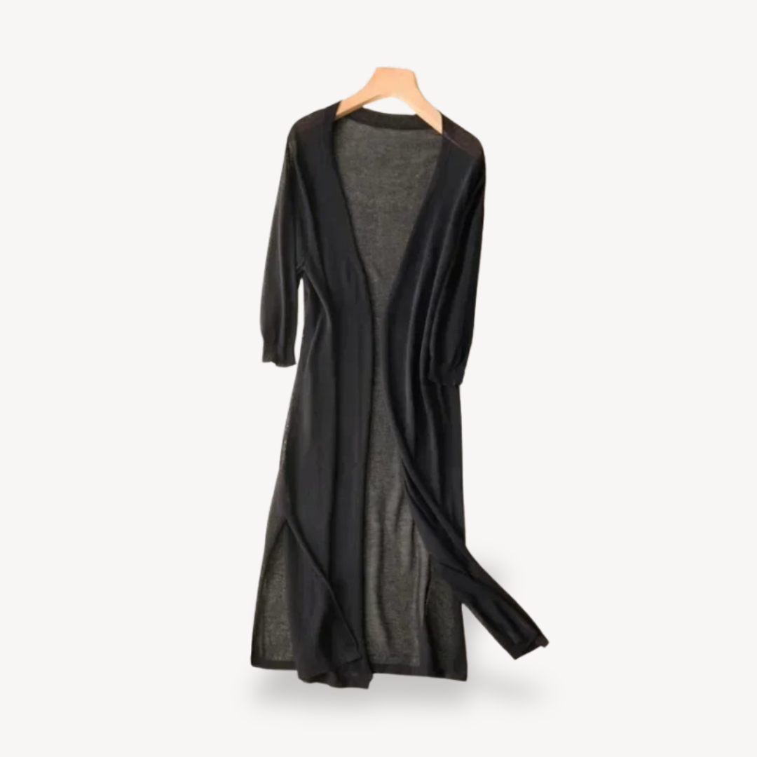 Women's Long Open Cardigan | Relaxed Fit