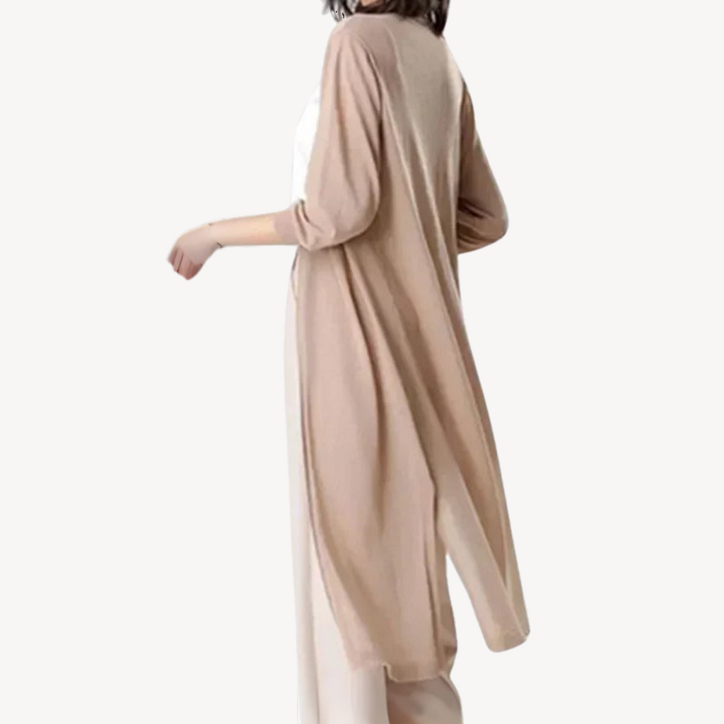Women's Long Open Cardigan | Relaxed Fit
