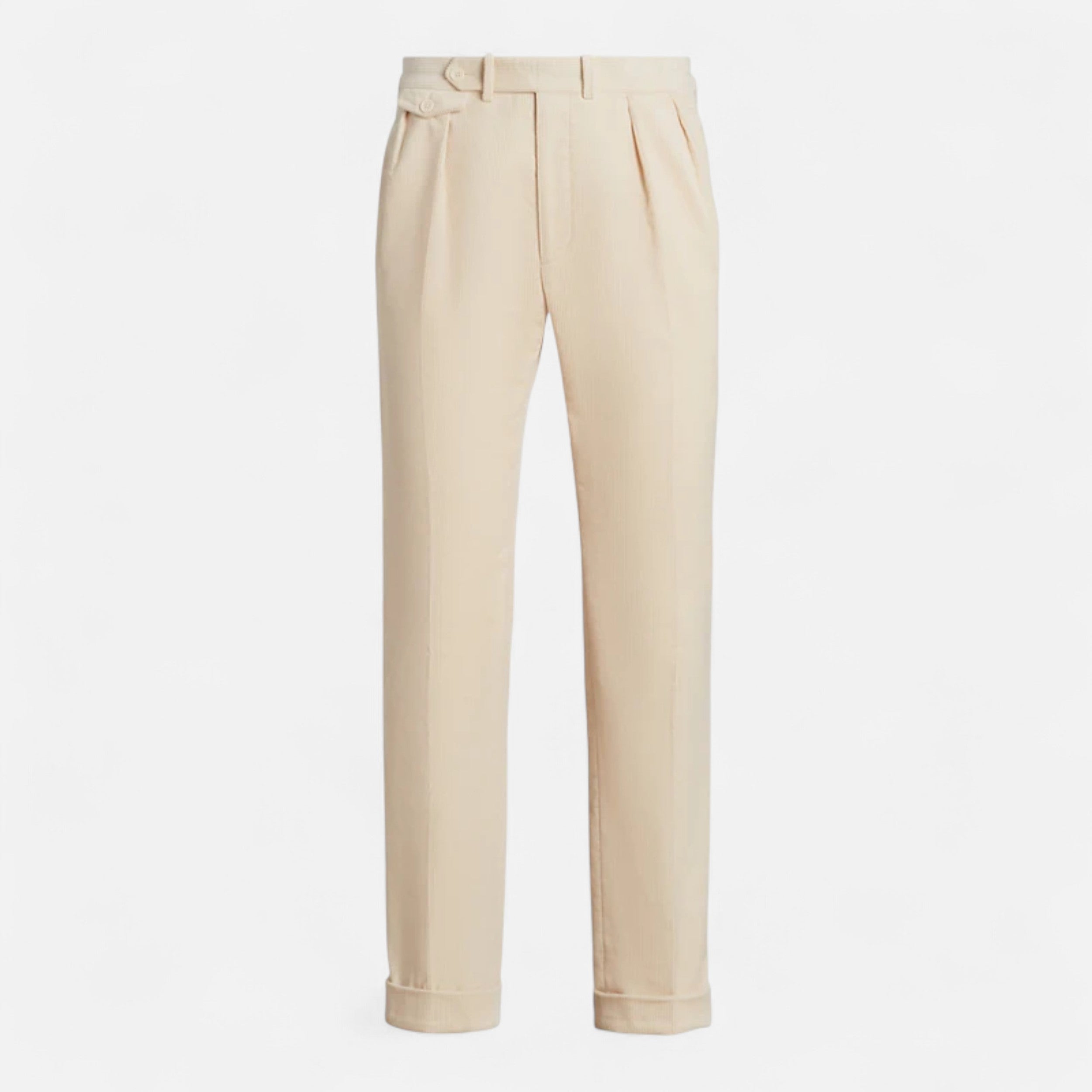 Men’s Pleated Trousers | Chino Slim Fit