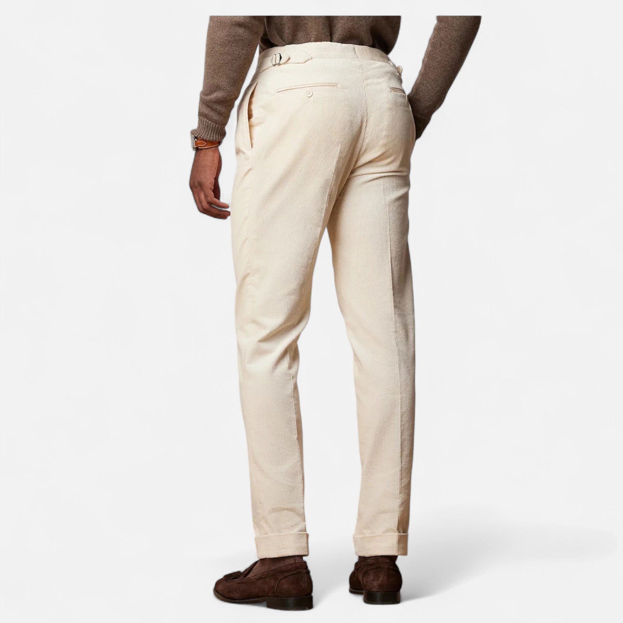 Men’s Pleated Trousers | Chino Slim Fit